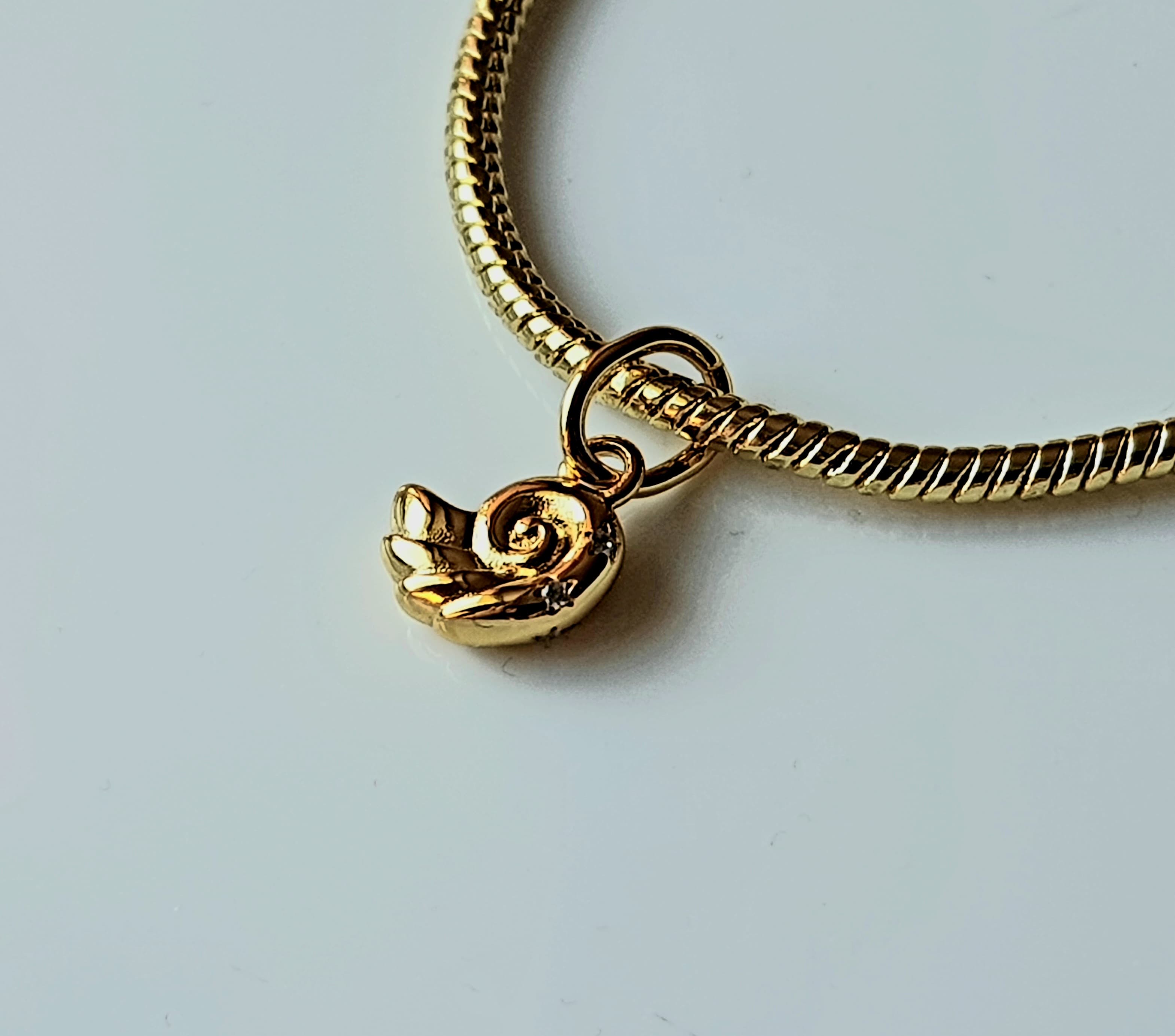 Charm's  "Złota Muszla" Srebro 925